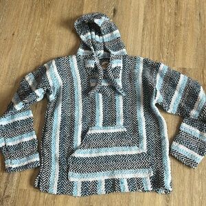 Blue and white the best solution for evolution earth rug - large